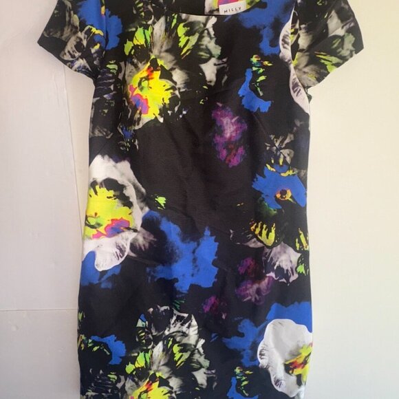 Milly New York Structed Cap Sleeve Floral Cocktail Dress HoCo Semi-Formal sz. 6 - Picture 12 of 15